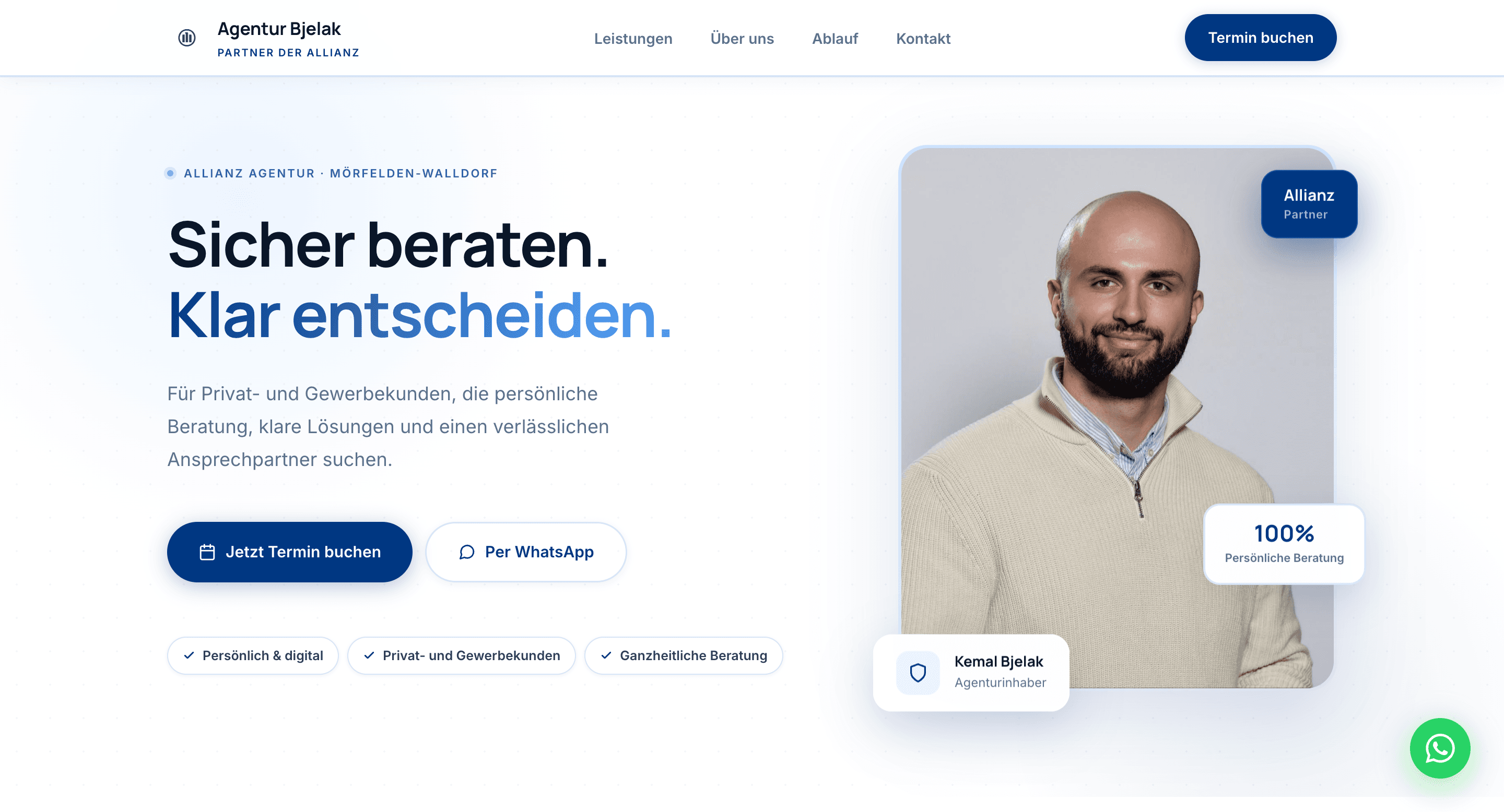 Agentur Bjelak Website Screenshot